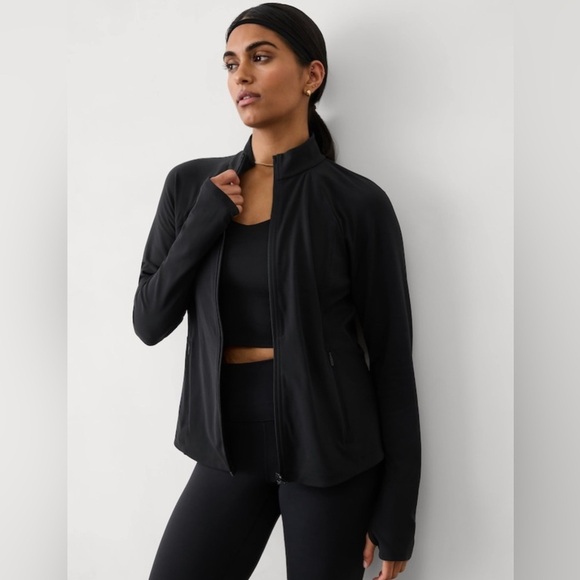 Athleta Jackets & Blazers - NWT Athleta Salutation Black Jacket II Size Med (#579068)